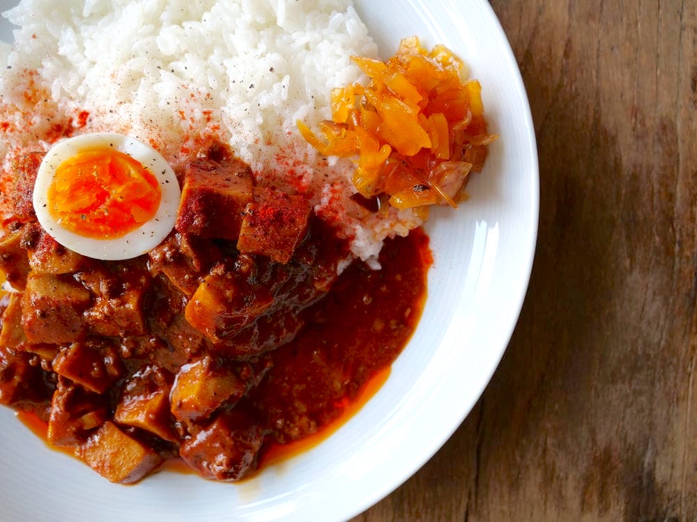 コンビニレシピ（麻婆カレーライス）