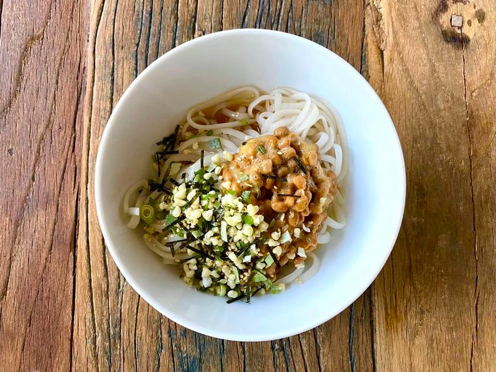 コンビニレシピ（納豆うどん）